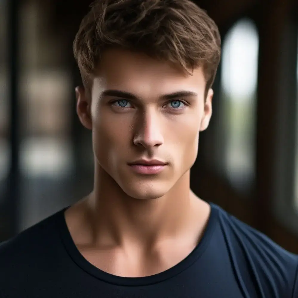 Portrait of a man in front of a mountain backdrop.